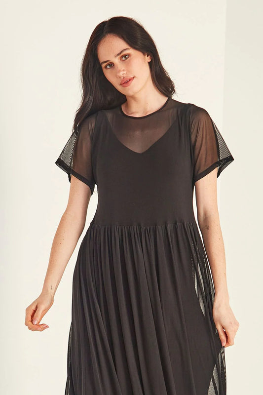 Lemon Tree - Sarah Dress and Slip | Black