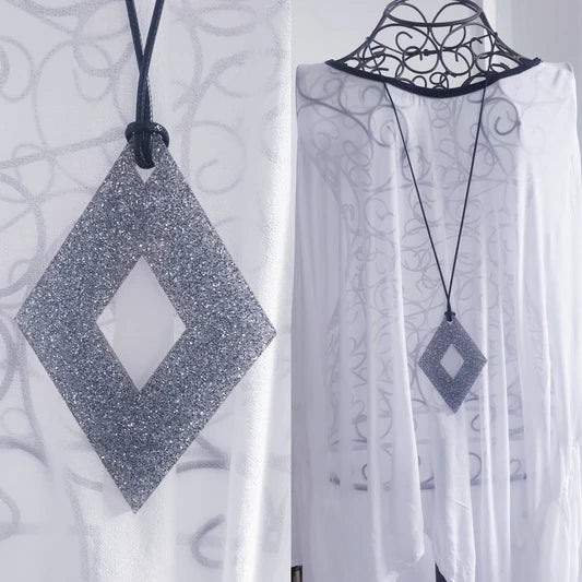 M and D Jewellery - Diamond Squared | Silver Glitter