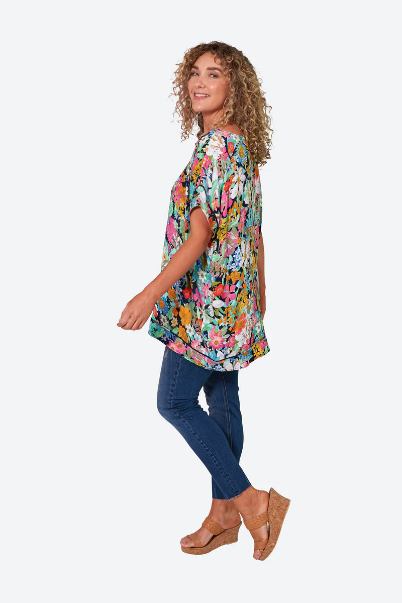 Eb & Ive - Esprit Relax Top | Navy Flourish