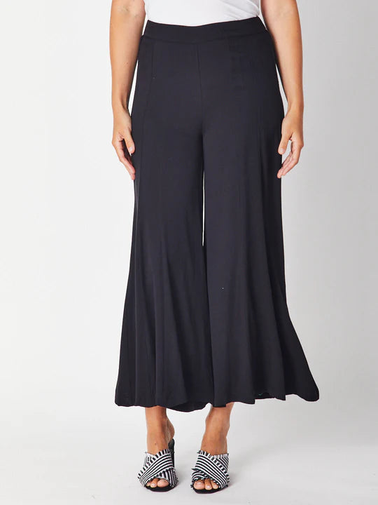 Luna Sky | Home / Floaty Wide Leg Core Pant- BLACK