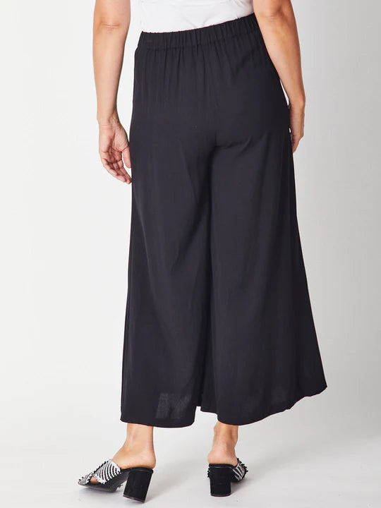 Luna Sky | Home / Floaty Wide Leg Core Pant- BLACK