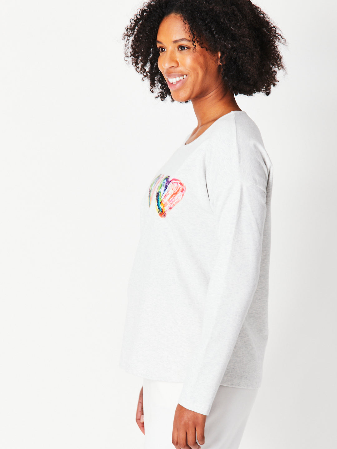 Luna Sky - White Long-Sleeved Tee