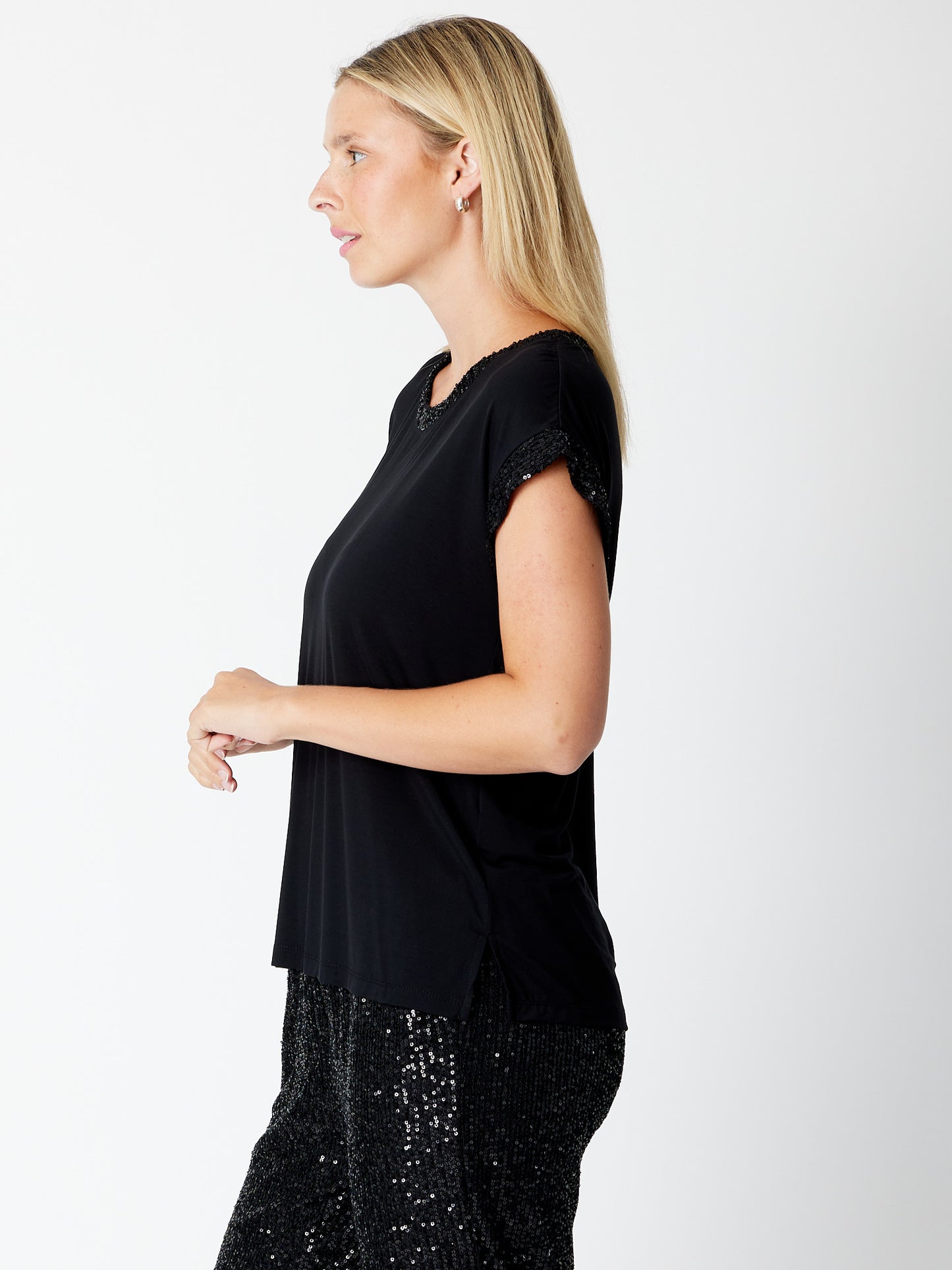 Luna Sky | Sequen Tee - Black