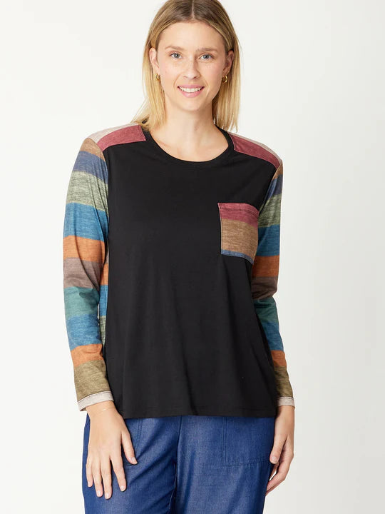 Cordelia St | Pocket Print Tee (plus size)
