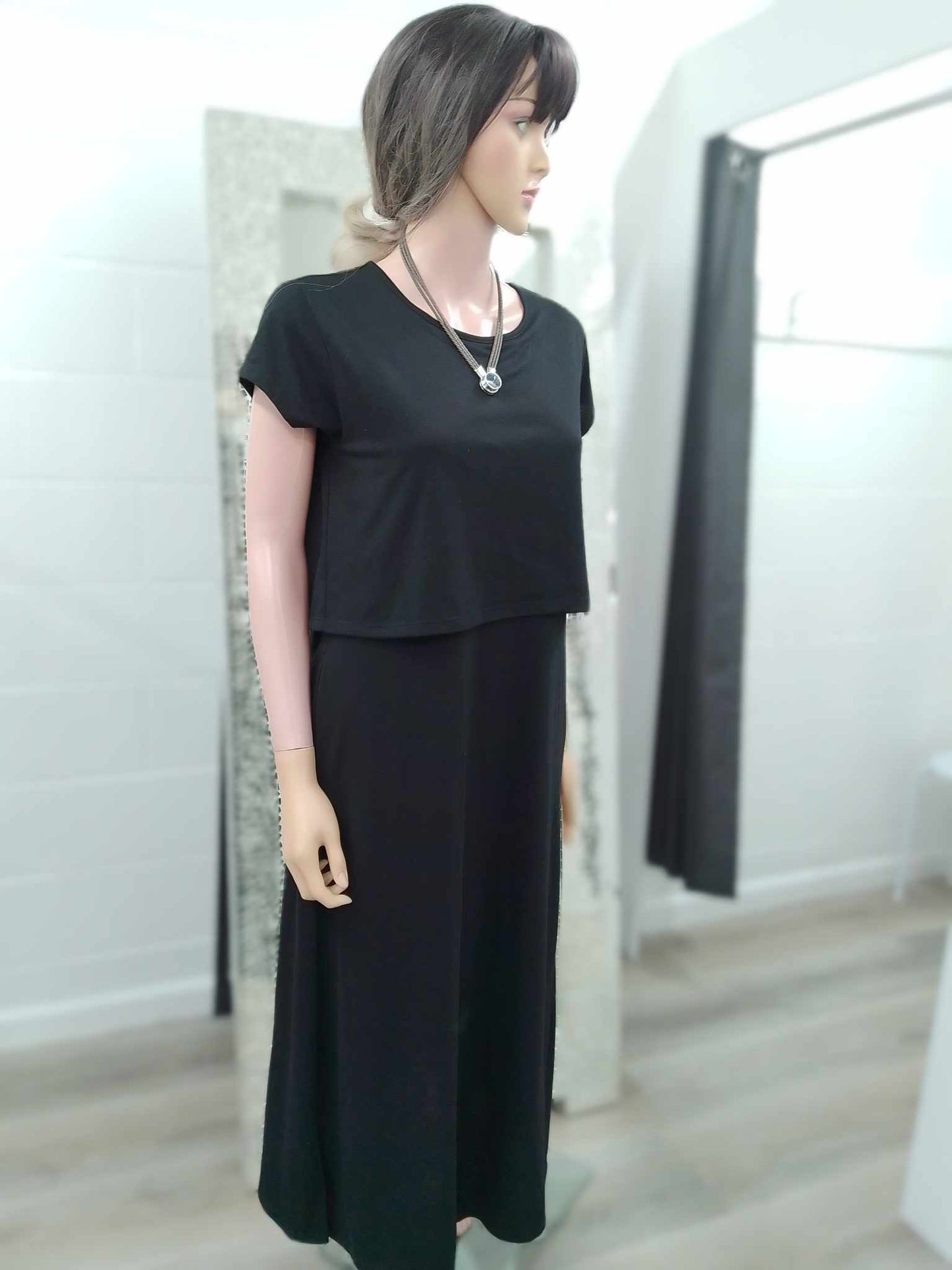 Cordelia St - Layered Dress | Black