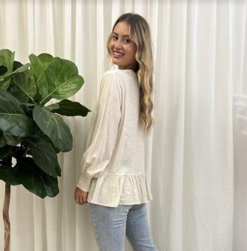Frill Blouse - Off White
