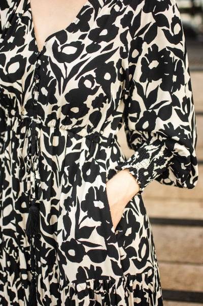 So In Style | Selma Dress - Mono Floral