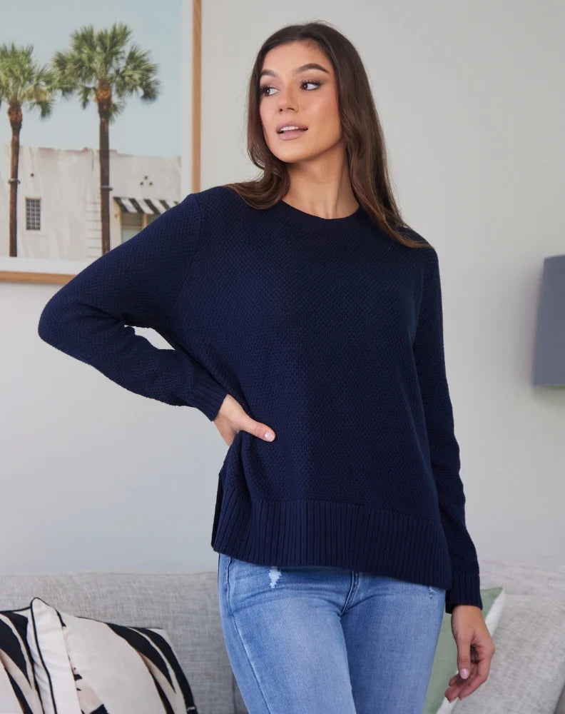 Freez | Maple Cotton Knit - Navy