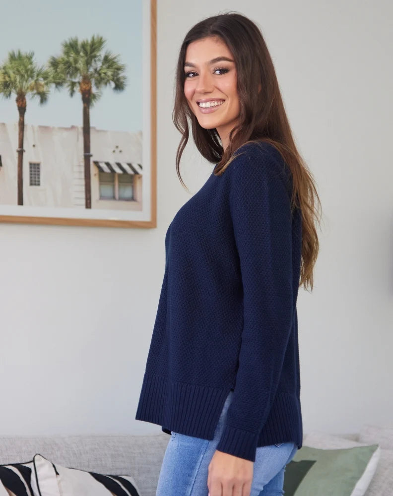 Freez | Maple Cotton Knit - Navy