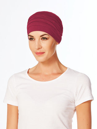 Christine Headwear Yoga Turban - Deep Red