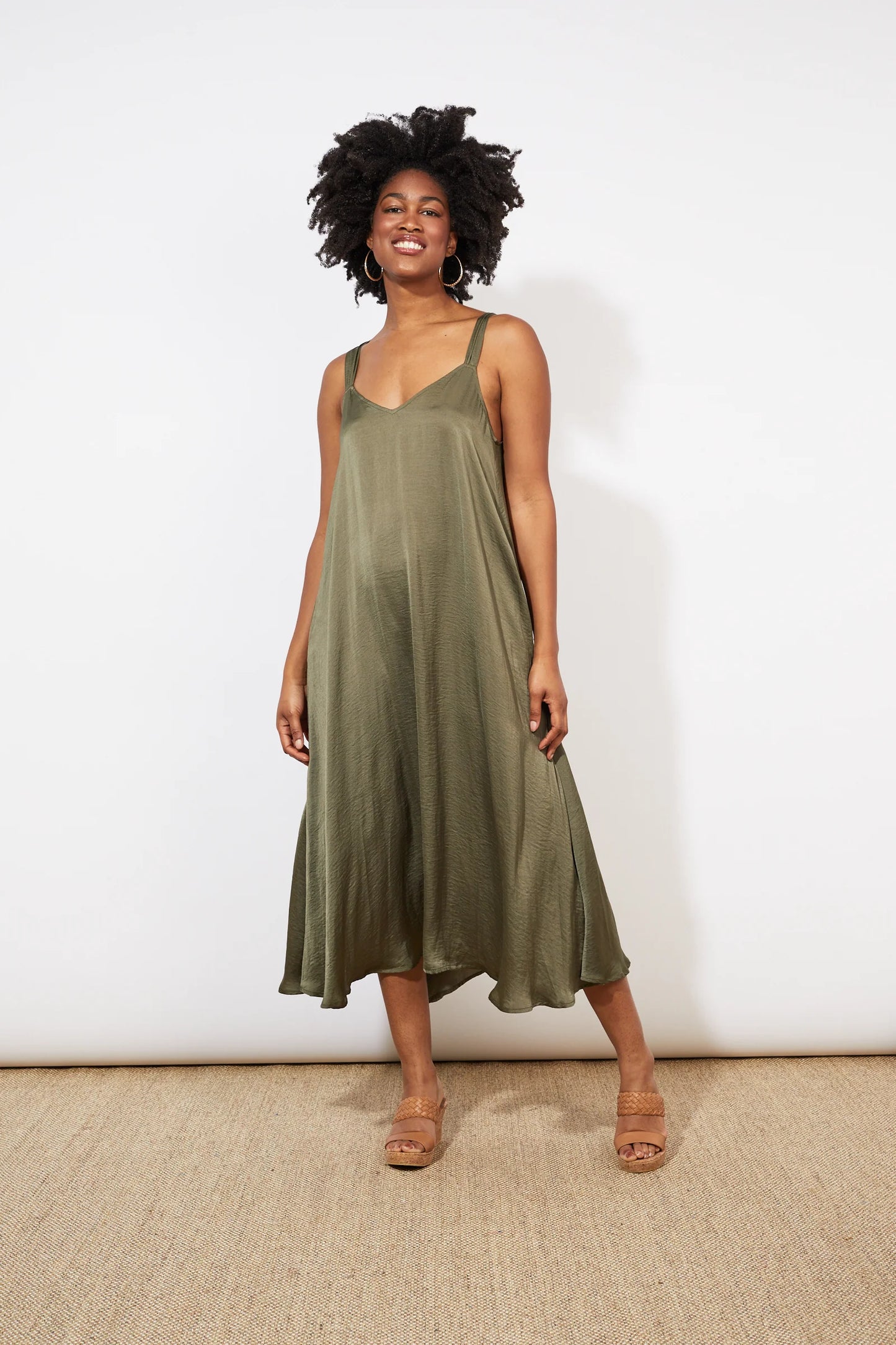 Haven - Barbados Tank Maxi Dress | Khaki