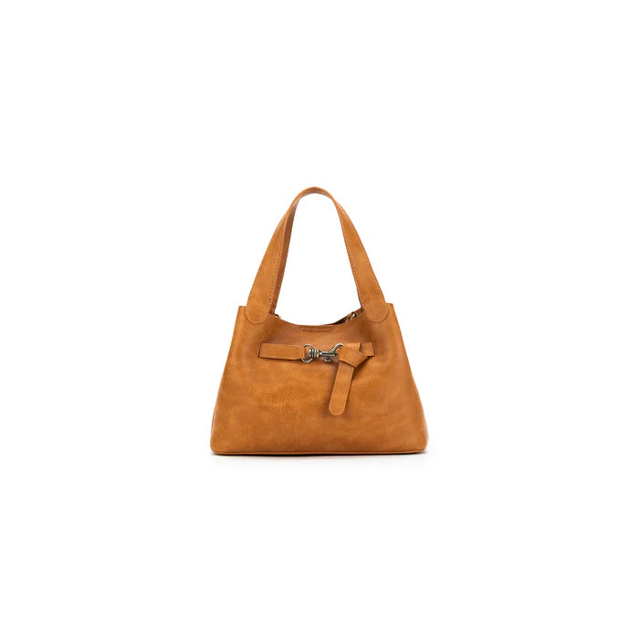 Black Caviar | Brielle Tan 2 Piece Top Handle Handbag Set