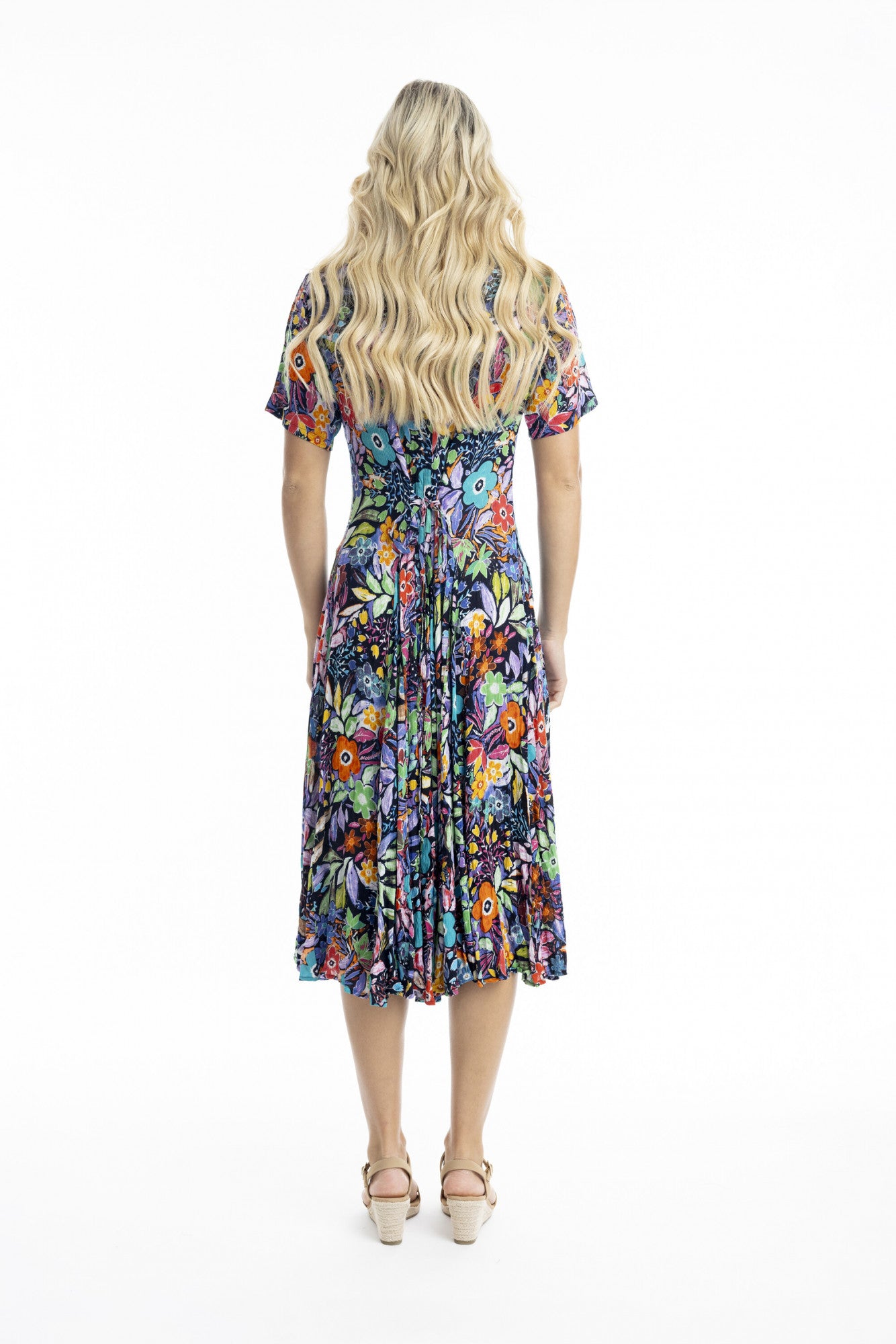 Orientique | Grenada Short Sleeve Godet Dress