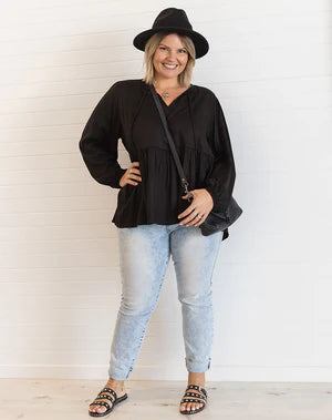 FREEZ Bee Maddison - Jane Shirt | Black