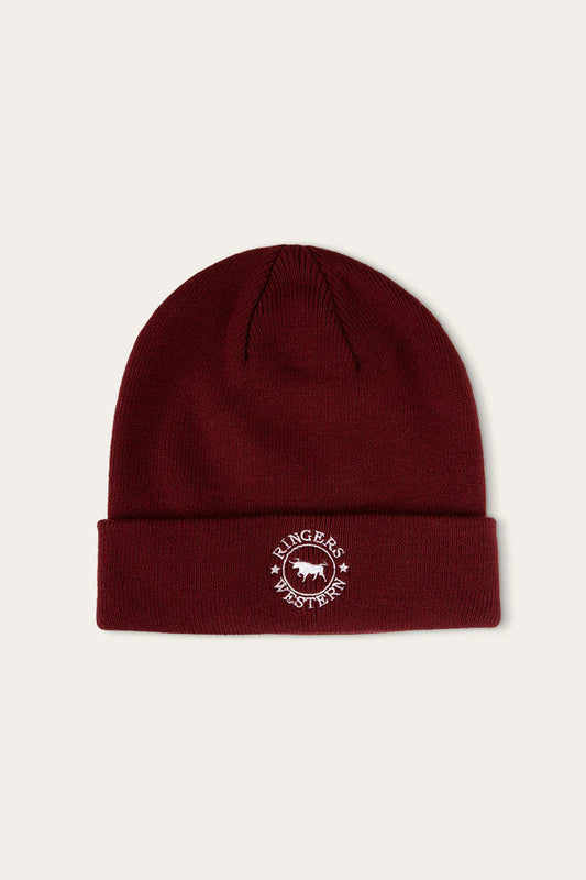 Ringers Western Ryder Beanie - Burgandy