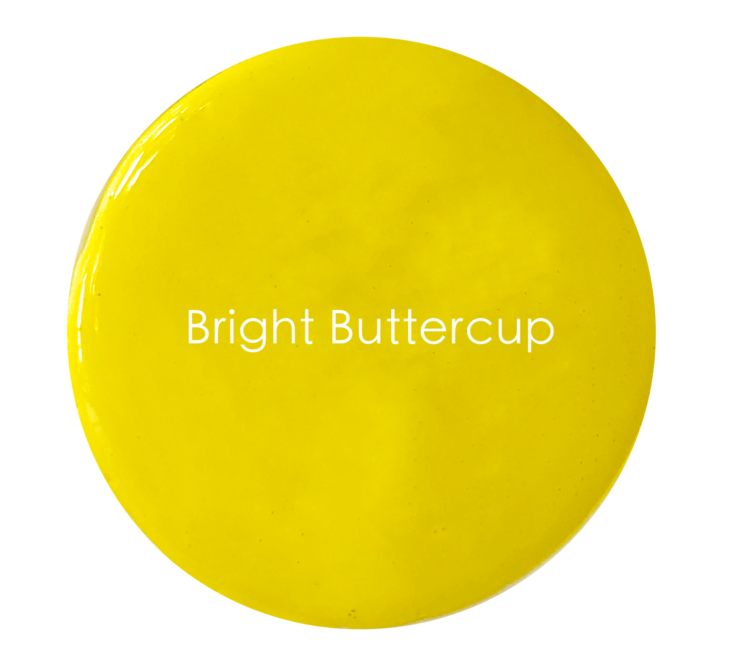 Bright Buttercup exterior paint swatch – vibrant yellow finish