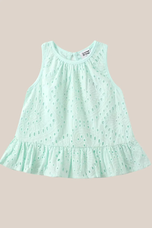 Cracked Soda - Holly Lace Top | Mint