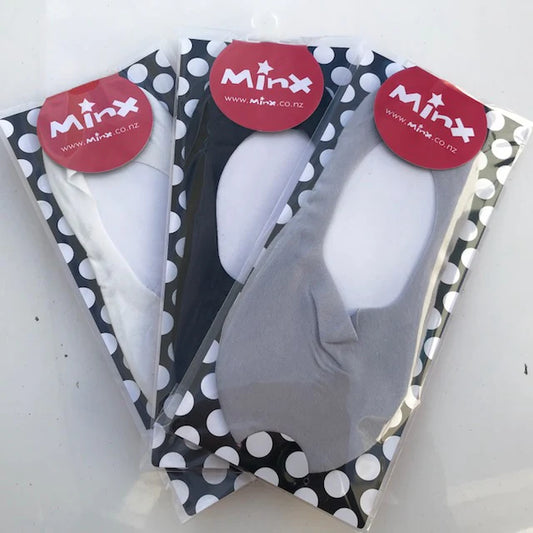 Minx - Cotton Sockette 3 pack | black/grey/white