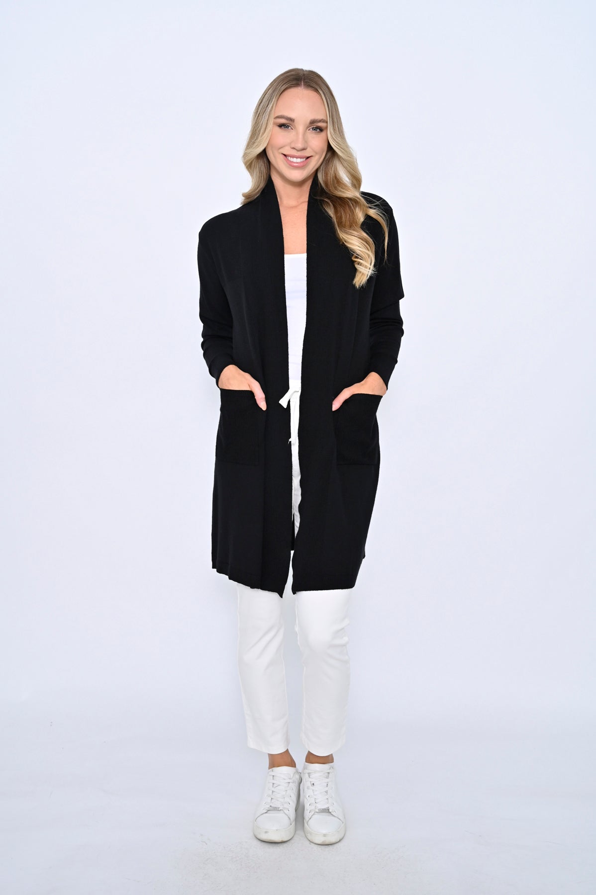 Cali & Co | Long Cardigan - Black