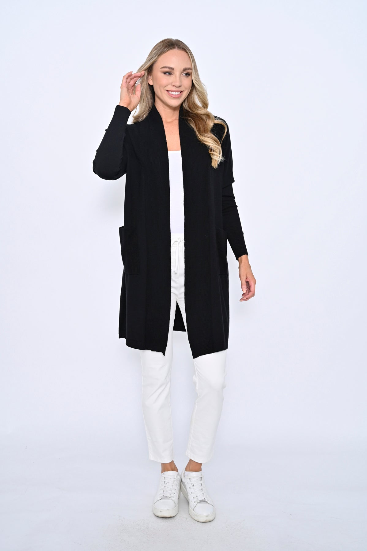 Cali & Co | Long Cardigan - Black