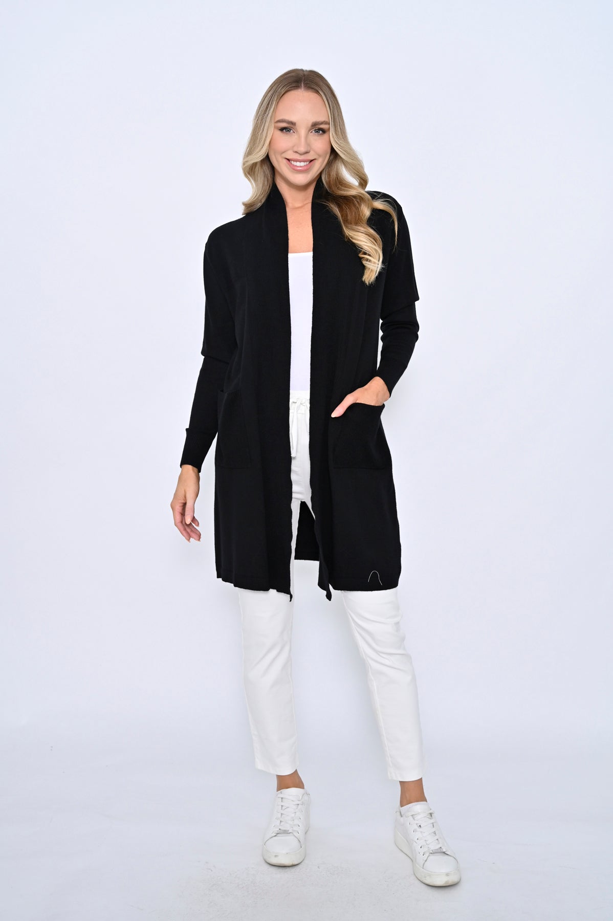 Cali & Co | Long Cardigan - Black