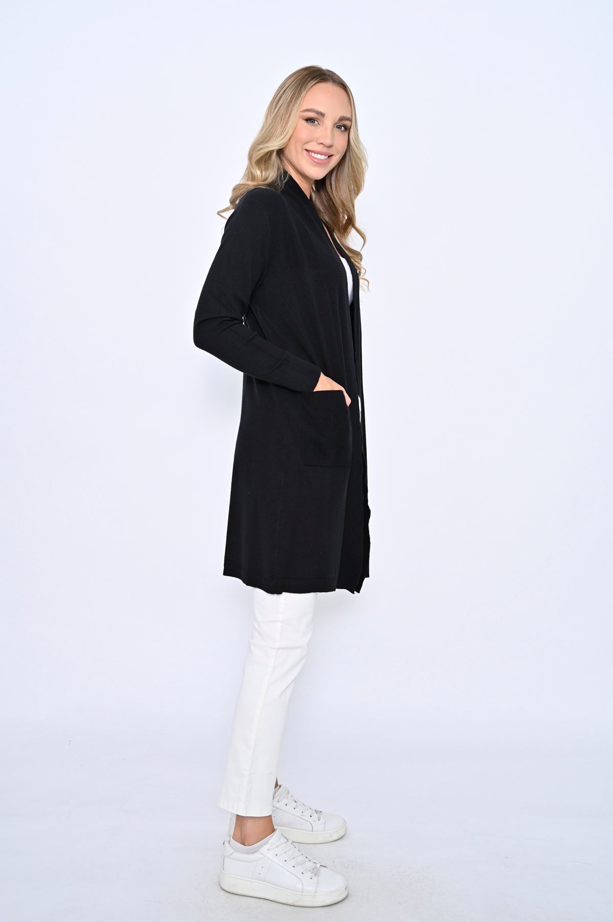 Cali & Co | Long Cardigan - Black