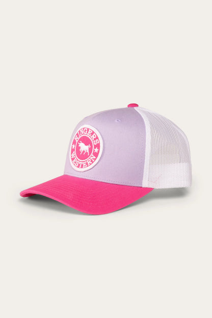 Ringers Western - Signature Bull Kids Trucker Cap | Lilac/Candy