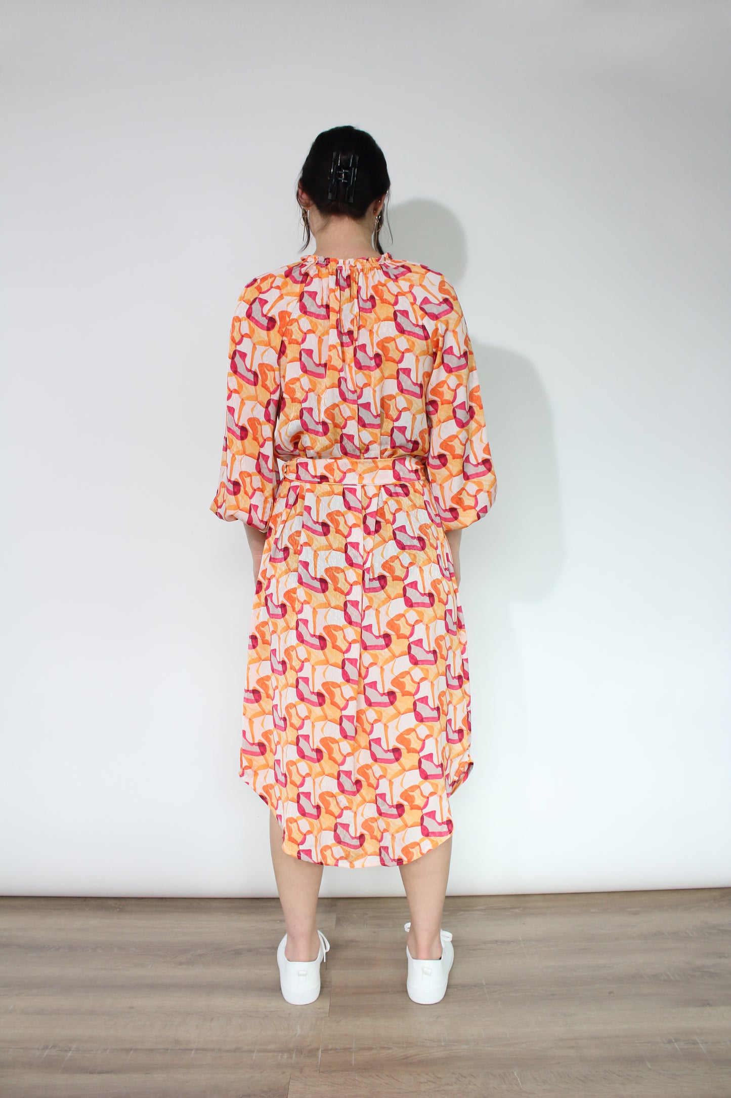 JACLYN M Kelly Dress - Cream/Multi