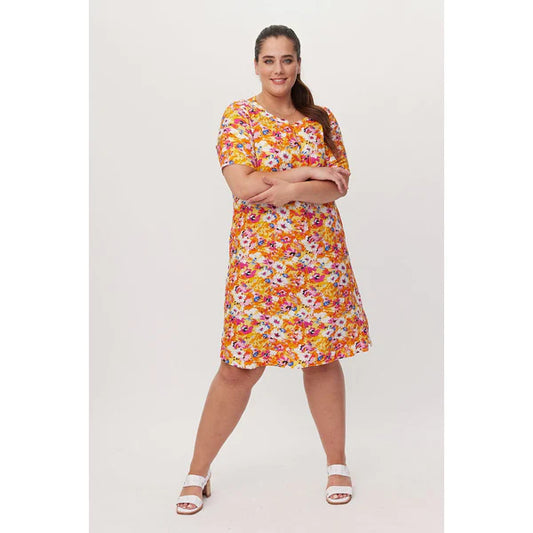 Lemon Tree - Lydia Dress | Orange Print