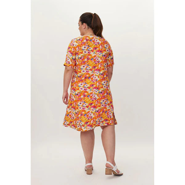 Lemon Tree - Lydia Dress | Orange Print