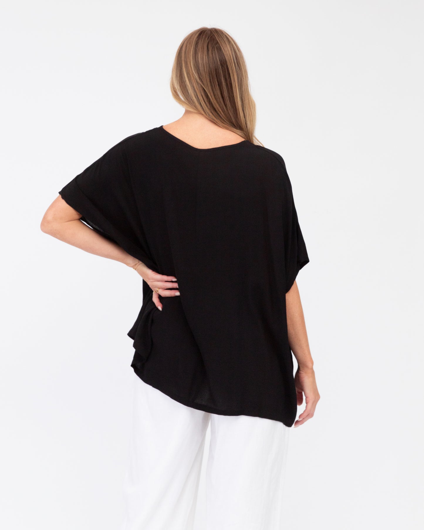 Label of Love | Oversized Top - Black
