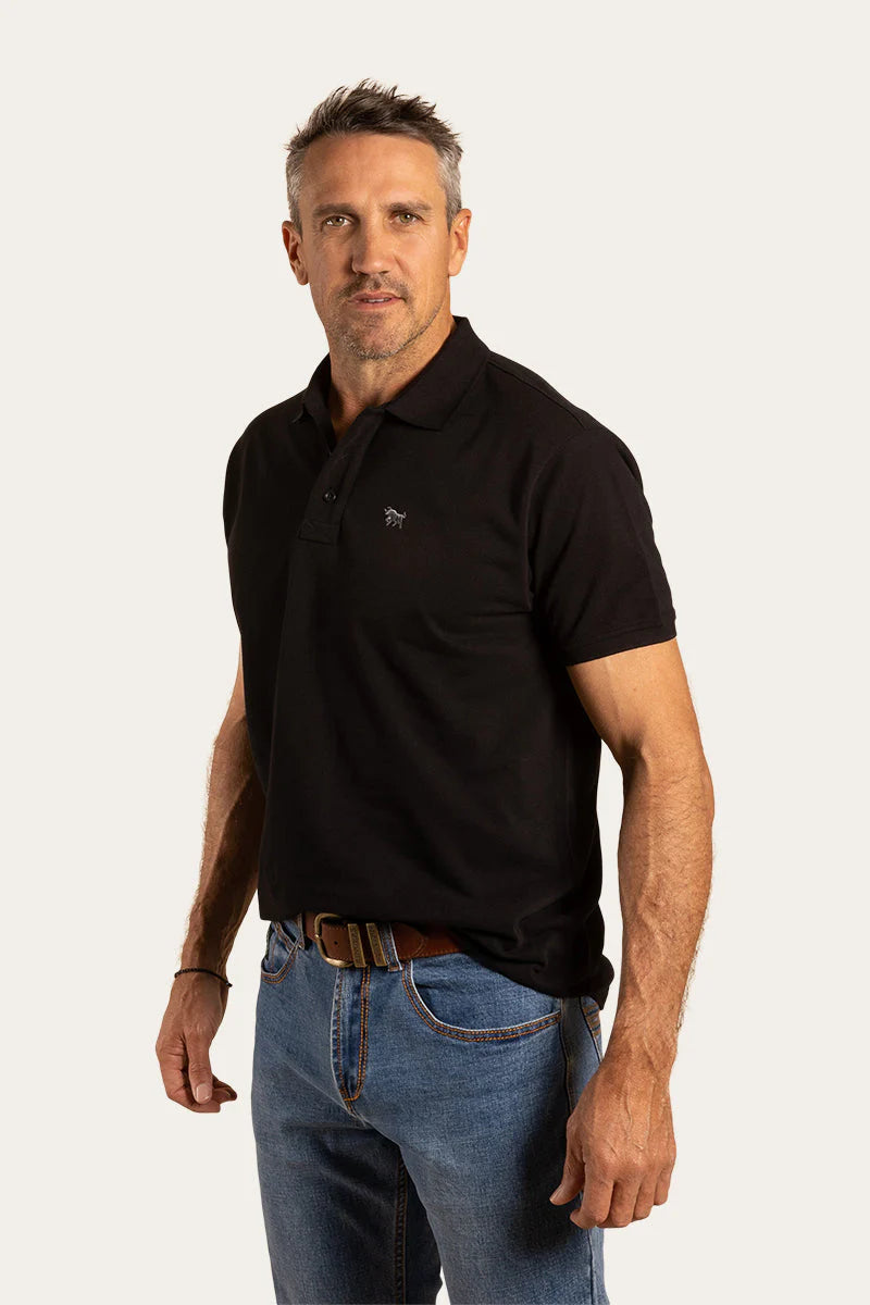 Ringers - Essential Mens Polo | Black