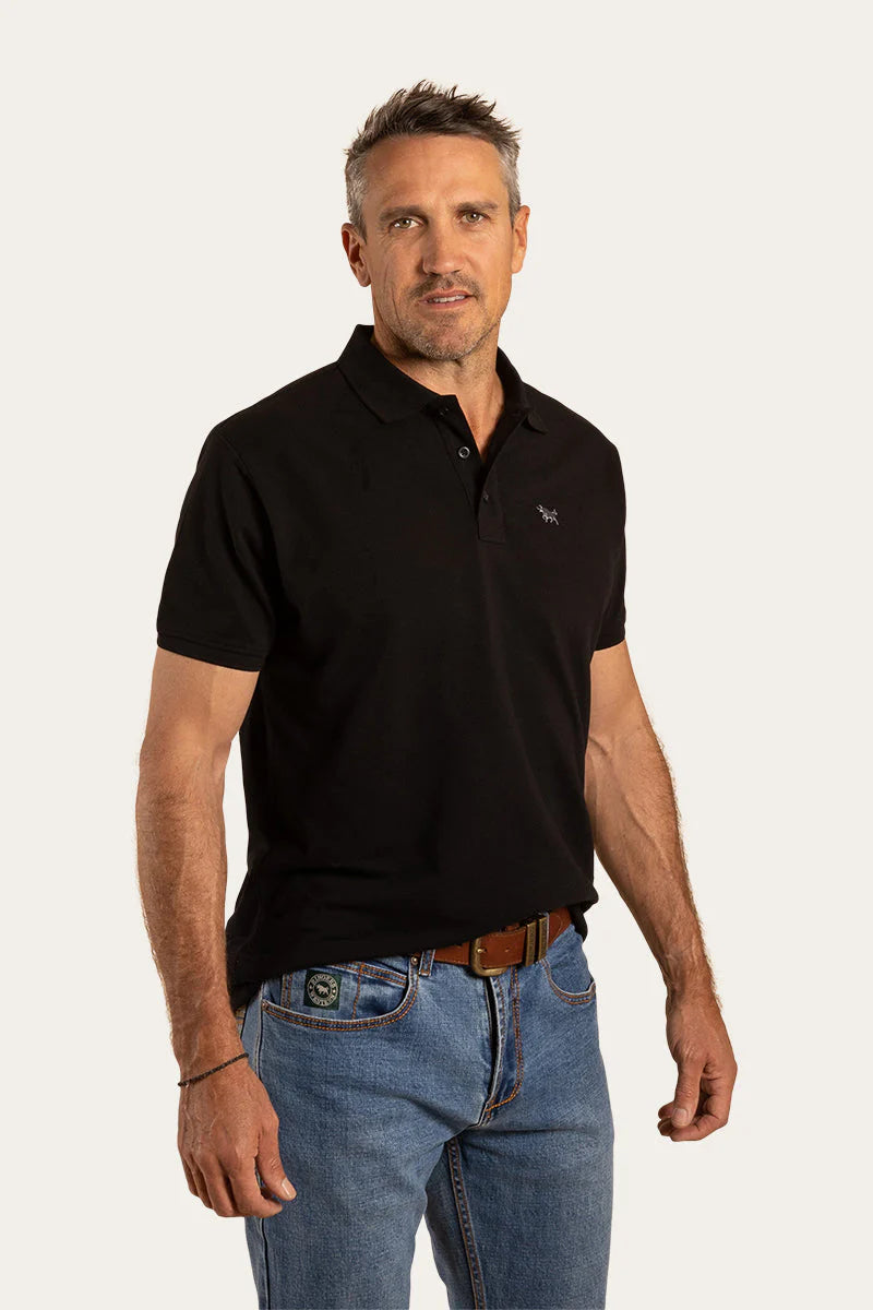 Ringers - Essential Mens Polo | Black