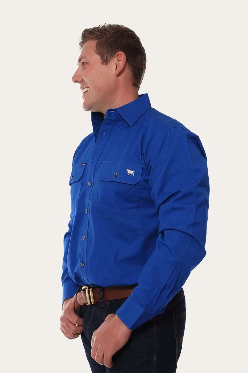 Ringers Western King River Work Shirt Full Buttom - Royal Blue