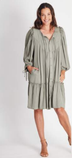 Luna Sky - Billow Core Dress | Sage