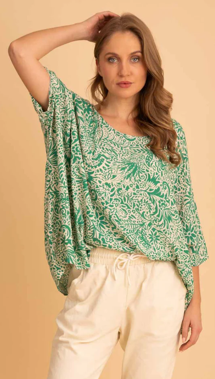 Augustine - Amaya | Selma Top Green