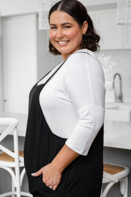 Freez | Rayon Overall - Black