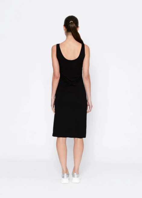 Two by Two | Essentials Reversable Rayon Slip Full Length - Black