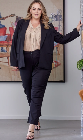 Freez | Eleanor Blazer - Black