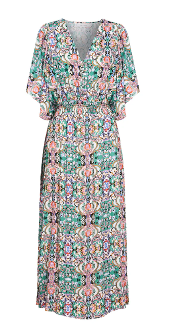 Isle of mine | Esme Button Dress - Lotus Fleuron