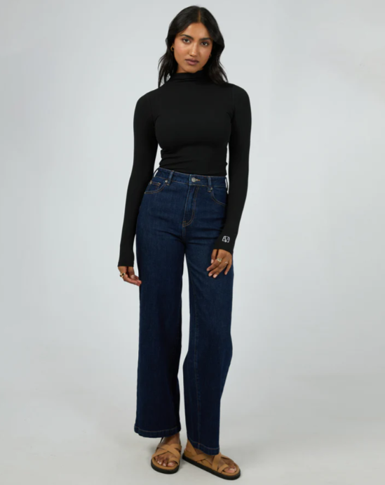 allabouteve | Icon Mock Neck L/S Top Black