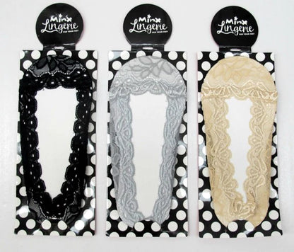 Minx - Lace Sockette 3 pack | Black/White/Nude