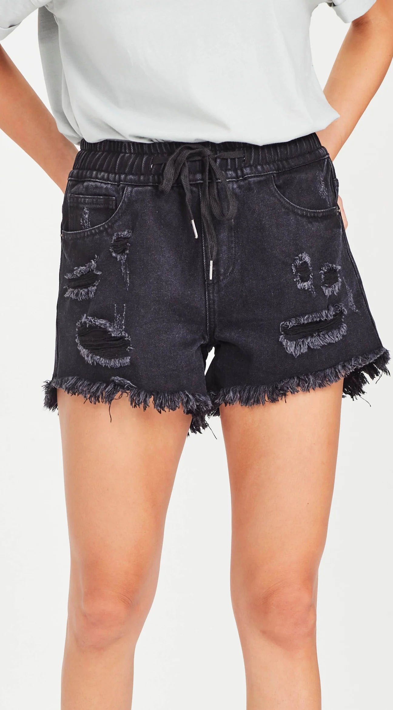 Junkfood - Stella Shorts | Black