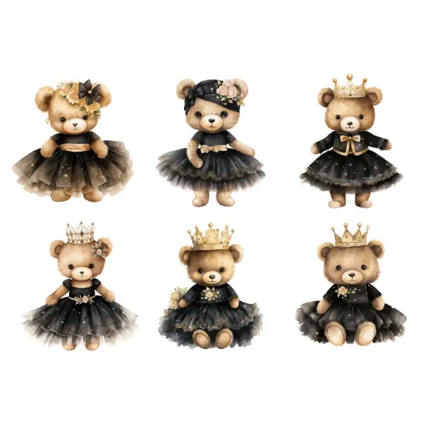 White Cloud Transfer -Tutu Bears