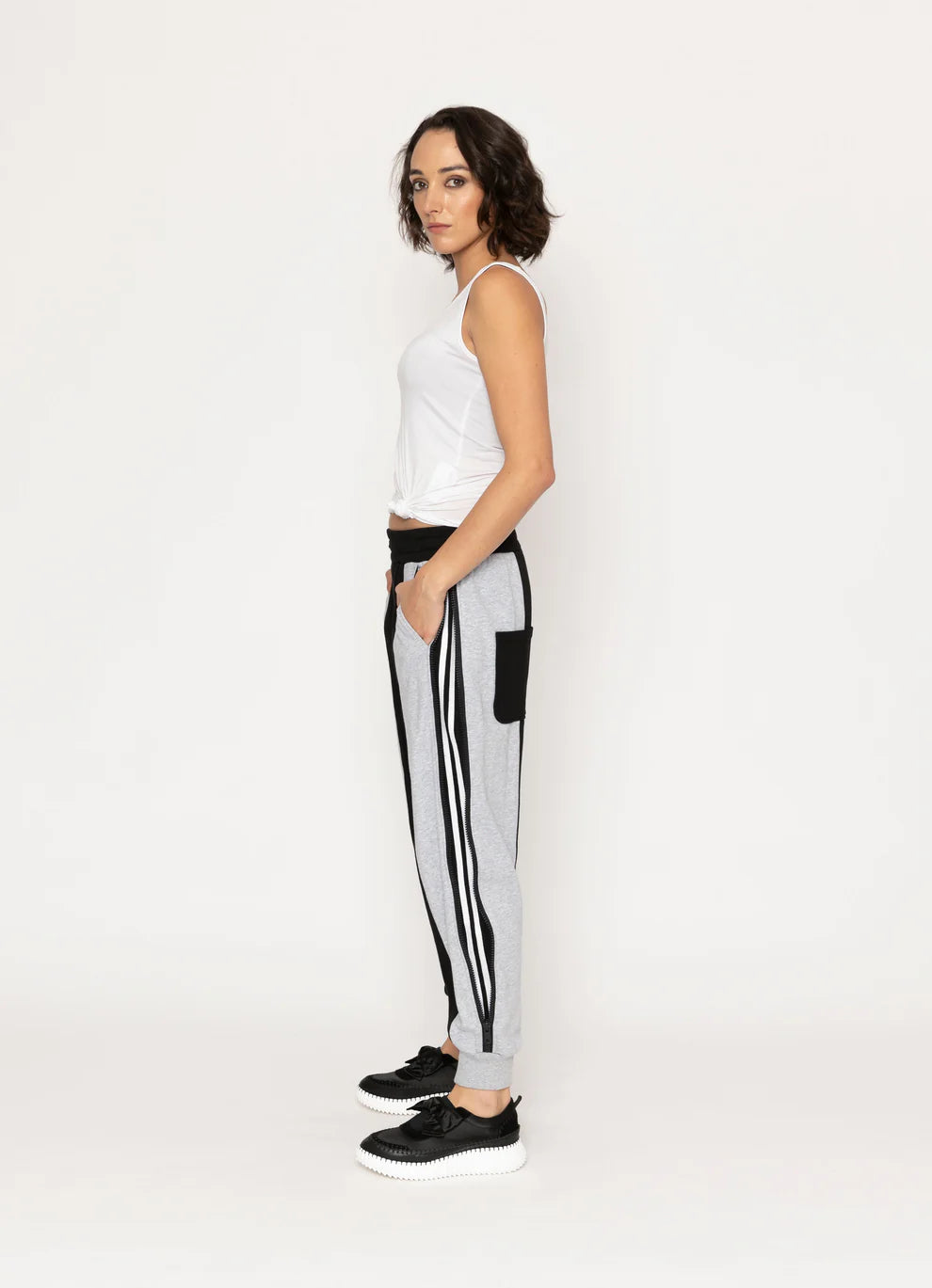 Blacklist | Hoy Pant - Black/White