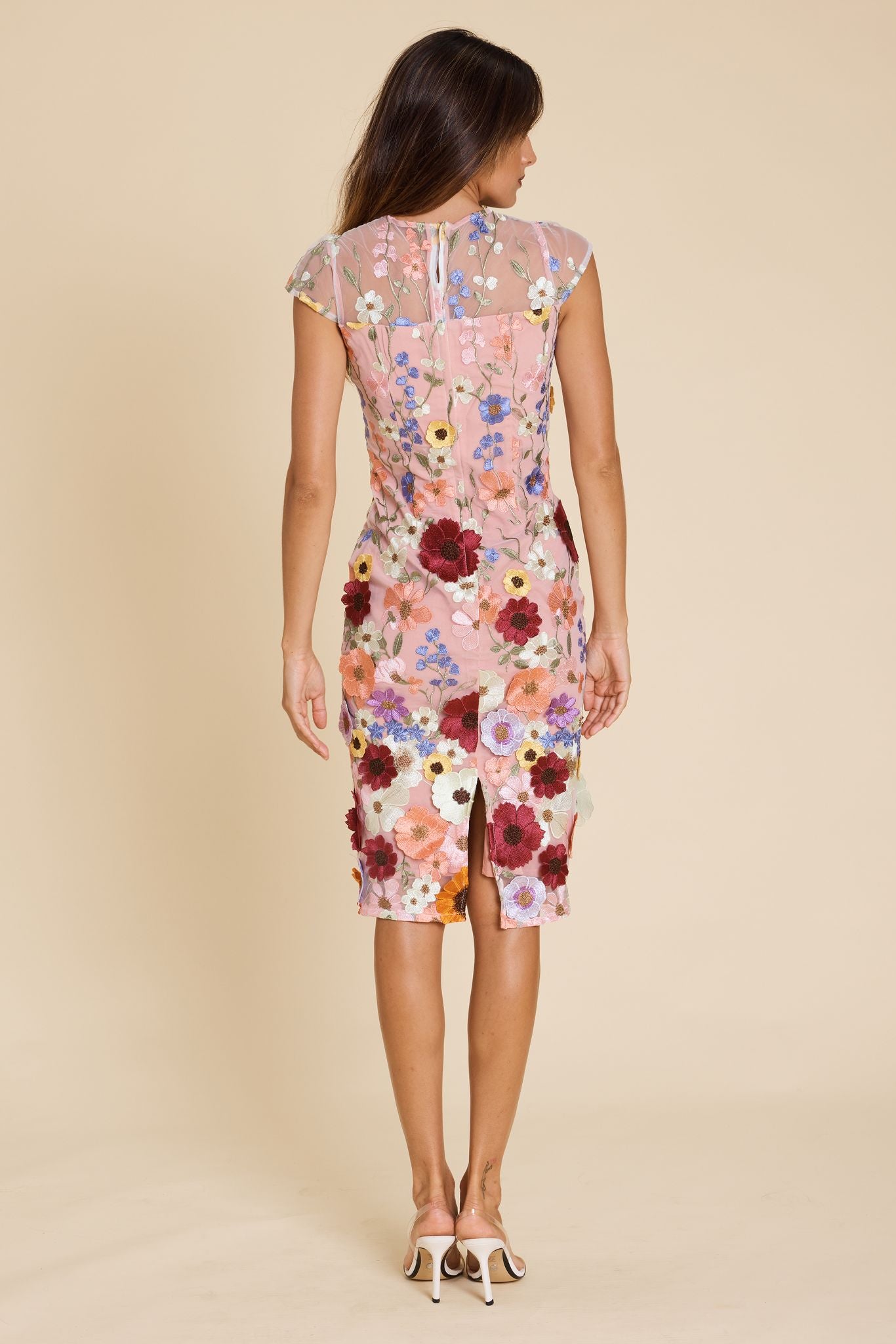 Romance - Bridgette Dress | White/Pink