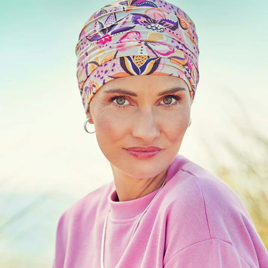 Christine Headwear Yoga Turban Prints - Bright Flower Garden