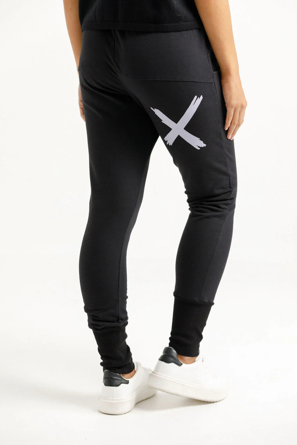 Homelee | Alpine Apartment Pants - Black with a Lilac X
