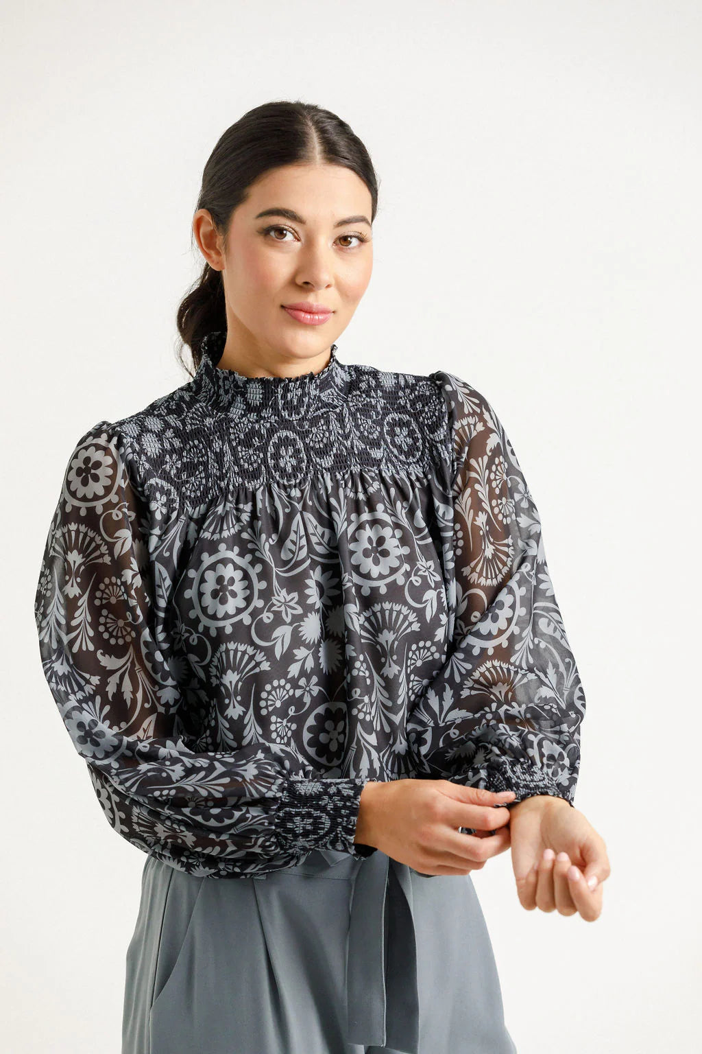 Homelee | Charlotte Top - Damask