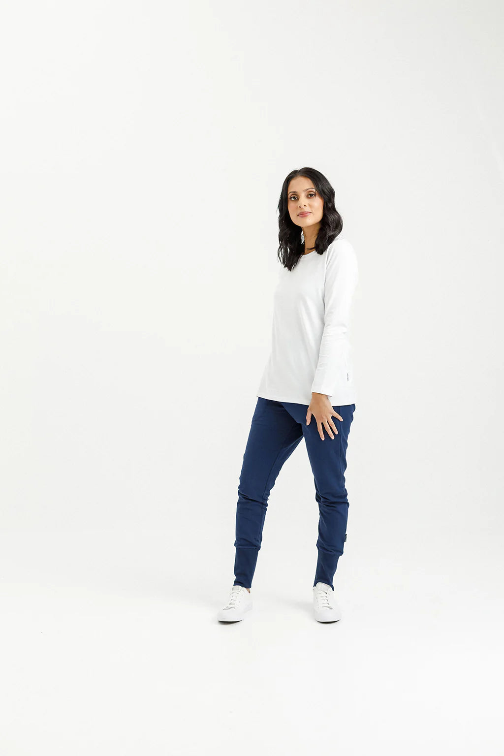 Homelee | Apartment Pants Winter - Indigo Blue with Seafoam X